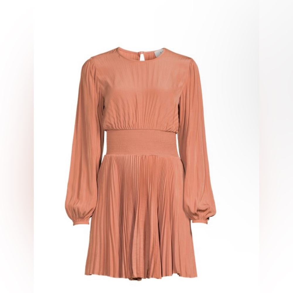 A.L.C. Behati Pleated Mini Blouson Dress